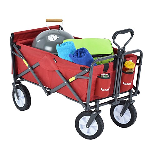 Additional Image 2 - a red wagon with a bag on it