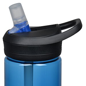 Additional Image 2 - a clear water bottle with a black lid