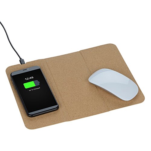 Additional Image 1 - a mouse pad with a phone and a mouse