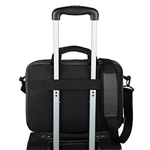 Additional Image 3 - a black suitcase with silver handles