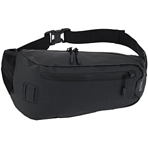 Additional Image 2 - a black waist bag with a strap