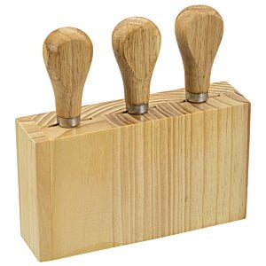 Additional Image 2 - a wooden block with wooden handles