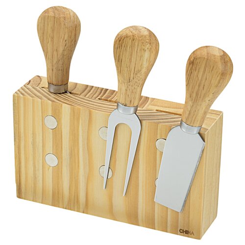 Additional Image 3 - a wooden block with knives and a knife
