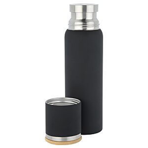 Additional Image 1 - a black and silver thermos
