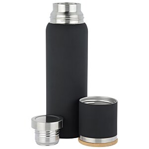 Additional Image 2 - a black thermos with silver cap