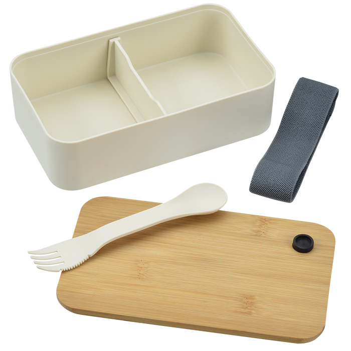 PLA Bento Box with Cutting Board Lid