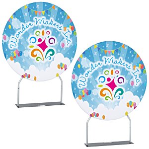 Additional Image 1 - a pair of blue and white circles