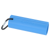 a blue rectangular object with a black strap
