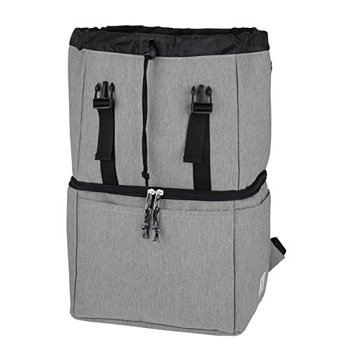 Additional Image 2 - a grey cooler with black straps