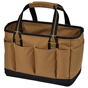Additional Image 1 - a brown bag with black handles