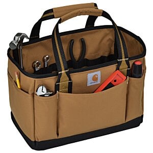 Additional Image 2 - a brown tool bag with tools in it