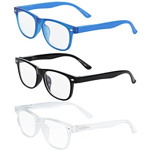 Additional Image 1 - a pair of glasses with blue lenses