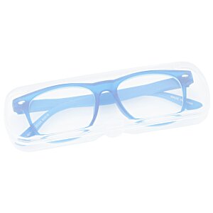 Additional Image 3 - a blue eyeglasses on a white background