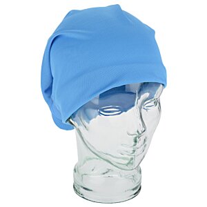 Additional Image 3 - a glass head with a blue hat