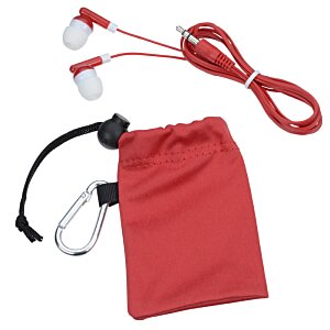 Additional Image 1 - a red bag with white headphones