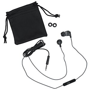 Additional Image 1 - a black earbuds and a bag