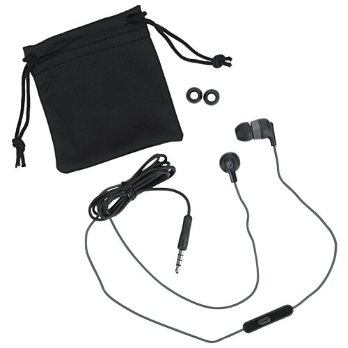 Additional Image 1 - a black earbuds and a bag