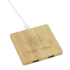View Image 2 of 9 of Bamboo Wireless Charging Pad with Hub
