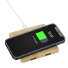 View Image 3 of 9 of Bamboo Wireless Charging Pad with Hub