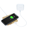 View Image 4 of 9 of Bamboo Wireless Charging Pad with Hub - 24 hr