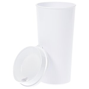 Additional Image 1 - a white cup with a lid