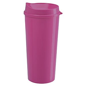 Additional Image 2 - a white plastic cup with a white lid