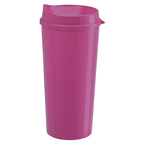 Additional Image 2 - a white plastic cup with a white lid