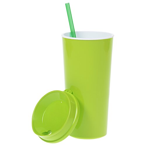 Additional Image 2 - a green cup with a straw