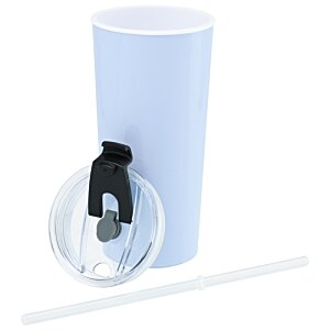 Additional Image 1 - a white cup with a black handle