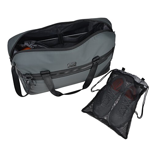 Additional Image 2 - a grey bag with black straps