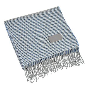 Additional Image 1 - a blue blanket with fringe