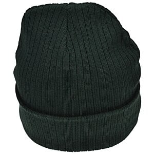 Additional Image 2 - a black beanie with a white background
