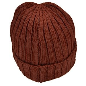 Additional Image 1 - a brown knit hat with a white background