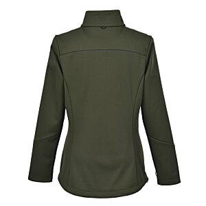 Additional Image 1 - a back view of a green jacket
