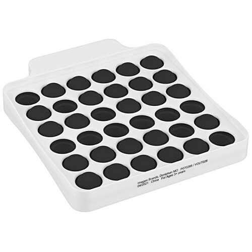 Additional Image 1 - a white square object with black circles