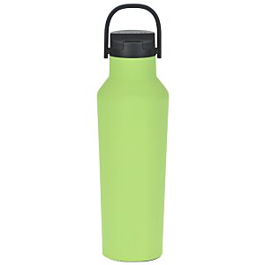 Additional Image 3 - a green water bottle with a black lid