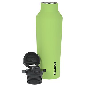 Additional Image 4 - a green water bottle with a black cap