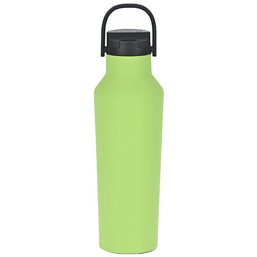 Additional Image 3 - a green water bottle with a black lid