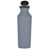 a grey plastic water bottle