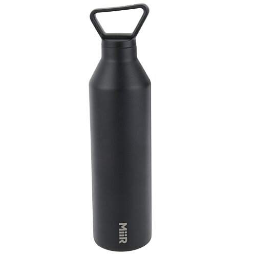 Additional Image 1 - a black metal bottle with a handle