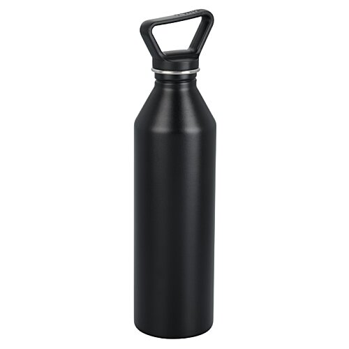 Additional Image 1 - a black metal bottle with a handle