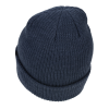 a black knit hat with a white background