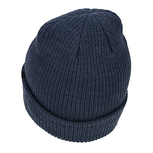 Additional Image 1 - a black knit hat with a white background