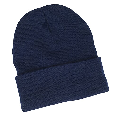 Additional Image 1 - a blue beanie on a white background