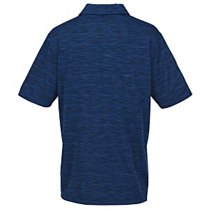 Additional Image 1 - a back view of a blue shirt