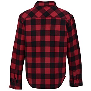 Additional Image 1 - a red and black flannel shirt