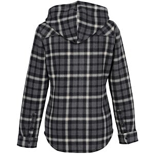 Additional Image 1 - a black and white plaid jacket