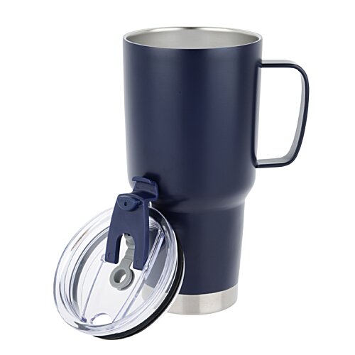 Additional Image 4 - a blue and silver cup with a lid