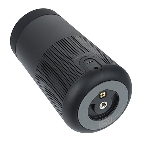 Additional Image 4 - a black cylindrical object with a round button