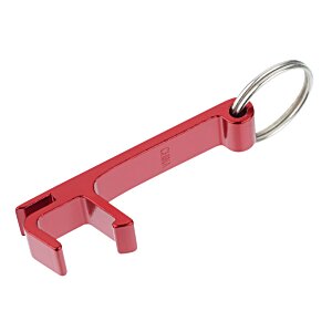 Additional Image 2 - a red keychain with a ring